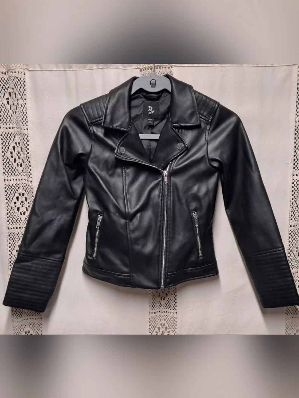 Art Class Faux Leather Jacket Youth Size M 7/8